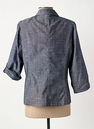 Veste casual epaulette bleu GUY DUBOUIS femme