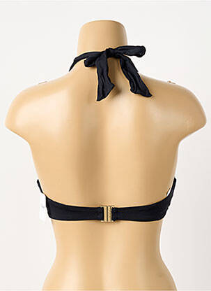 Haut de maillot de bain fermeture liens à nouer haut soutien-gorge avec mousse de rembourrage amovible noir AUBADE femme