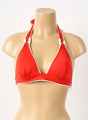 Haut de maillot de bain stretch haut soutien-gorge avec mousse de rembourrage amovible rouge AUBADE femme
