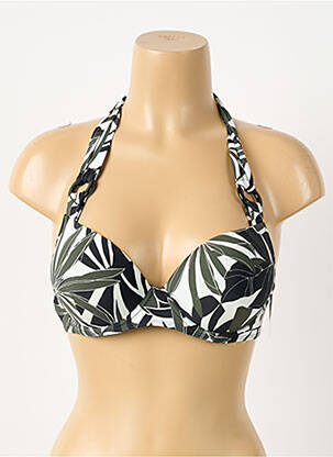 Haut de maillot de bain fermeture liens à nouer haut soutien-gorge push-up vert AUBADE femme