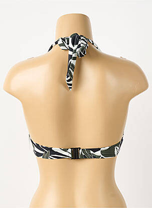 Haut de maillot de bain fermeture liens à nouer haut soutien-gorge push-up vert AUBADE femme