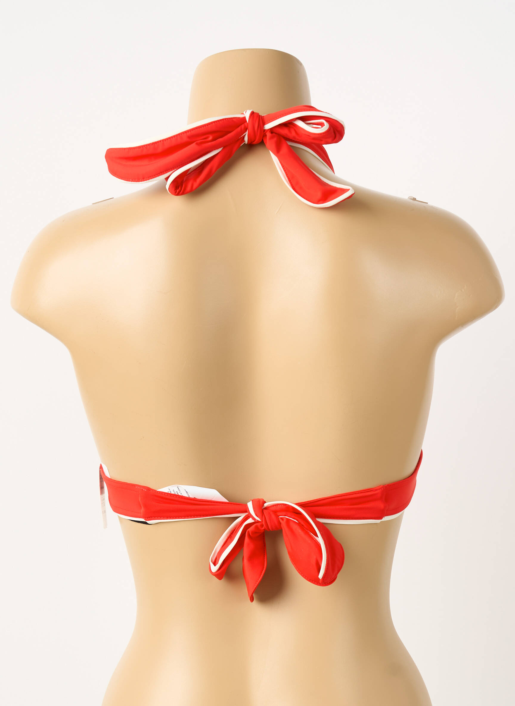 Haut de maillot de bain stretch haut soutien-gorge avec mousse de rembourrage amovible rouge AUBADE femme