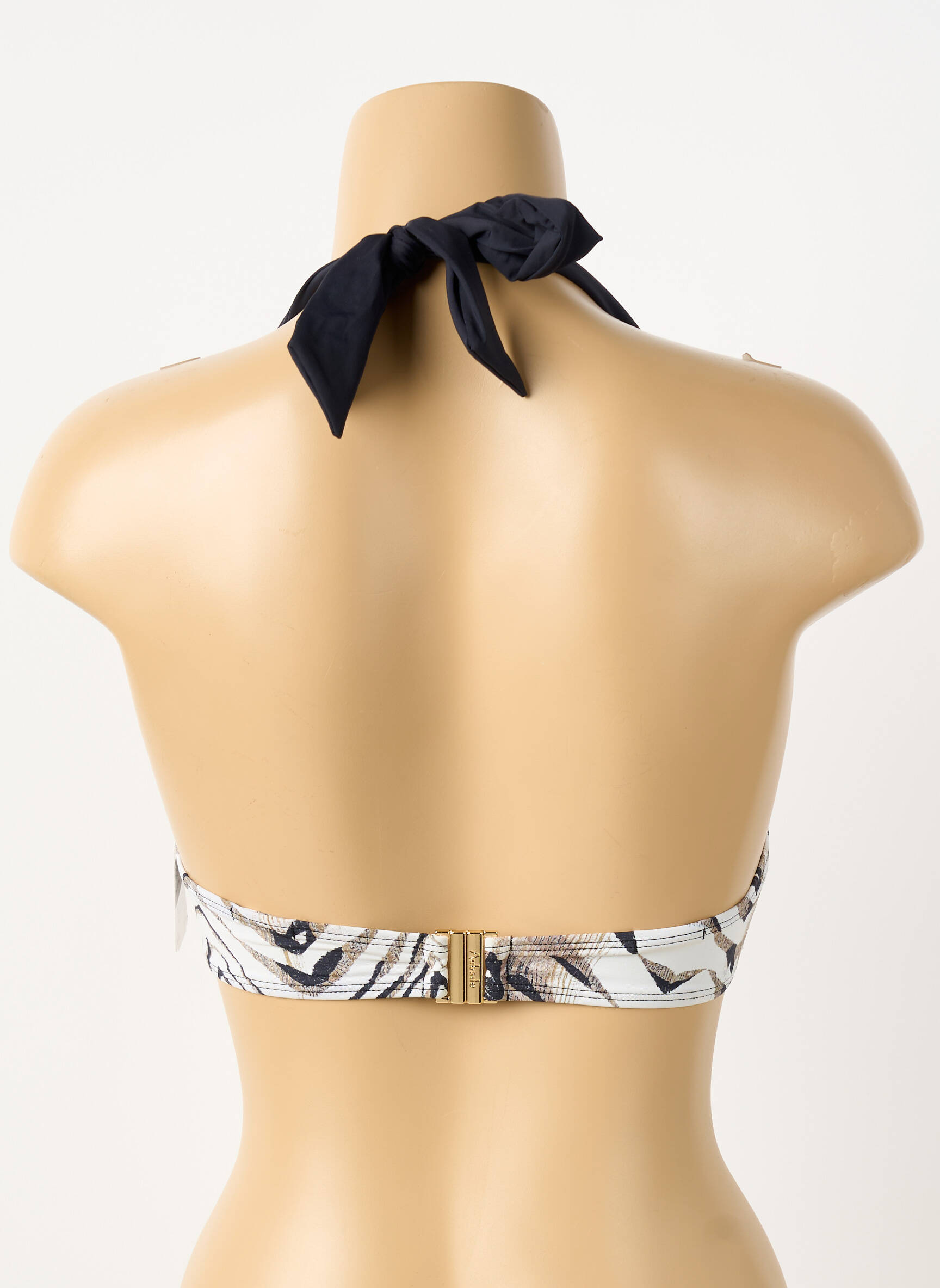 Haut de maillot de bain fermeture liens à nouer haut soutien-gorge push-up noir AUBADE femme