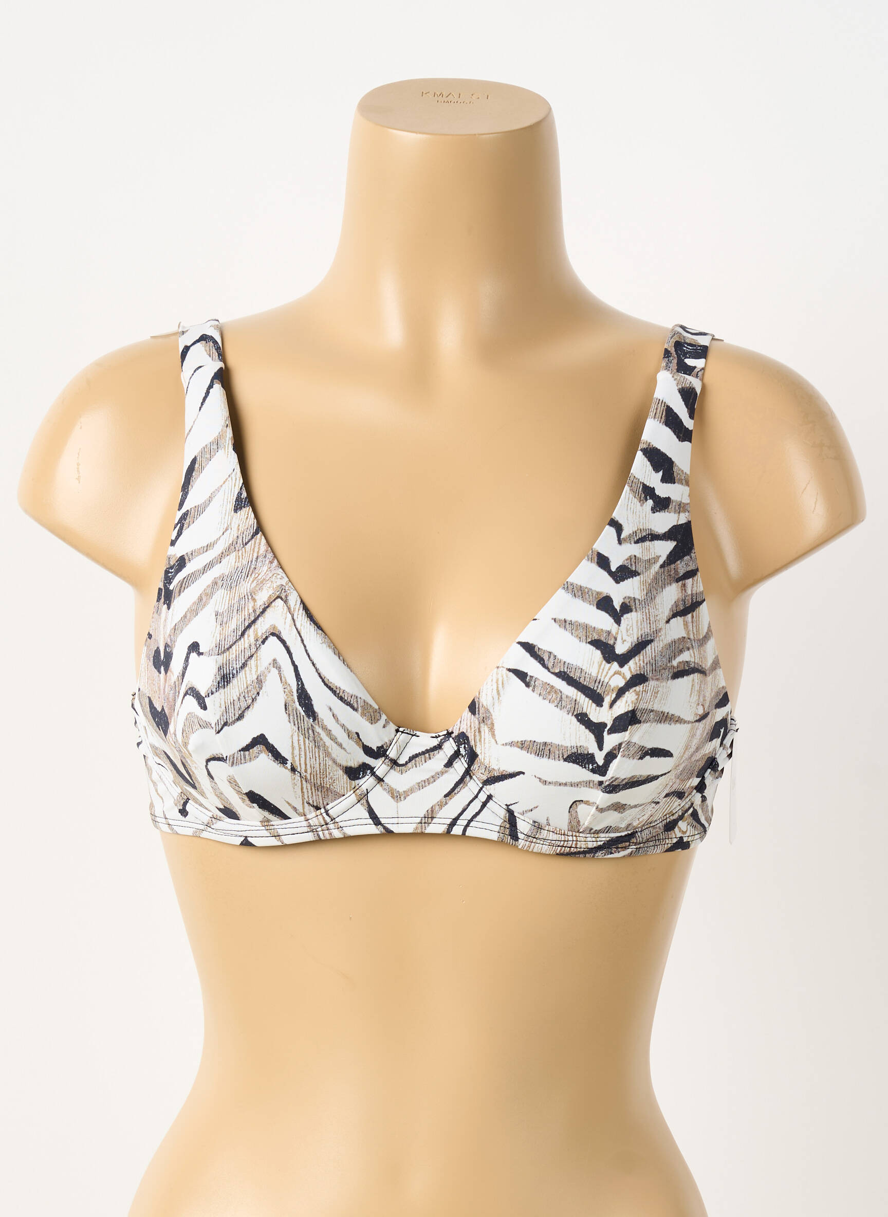 Haut de maillot de bain stretch haut soutien-gorge balconnet beige AUBADE femme