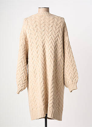 Gilet manches longues stretch beige SENES femme