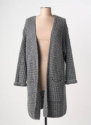 Gilet manches longues stretch gris STUDIO BIRKIN femme