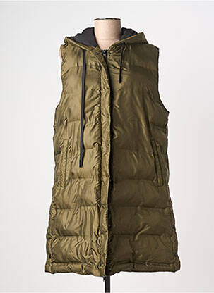 Doudoune poches a capuche vert ZARA femme