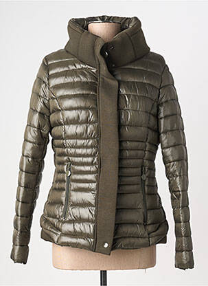Doudoune poches sans capuche vert FF. DESIGN femme
