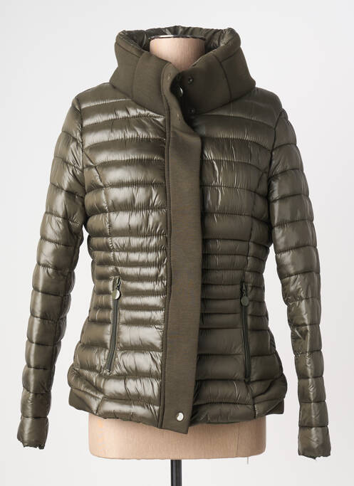 Doudoune poches sans capuche vert FF. DESIGN femme
