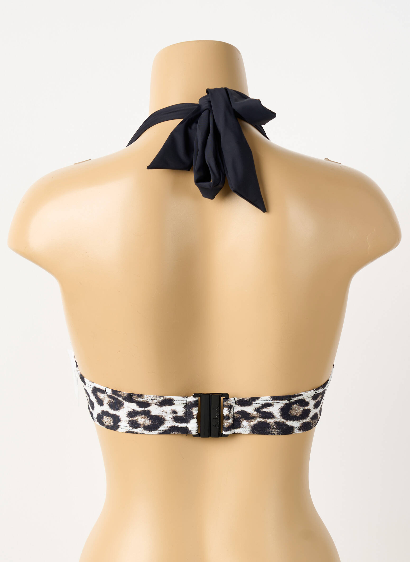 Haut de maillot de bain bretelles élastiquées ajustables haut soutien-gorge push-up noir AUBADE femme