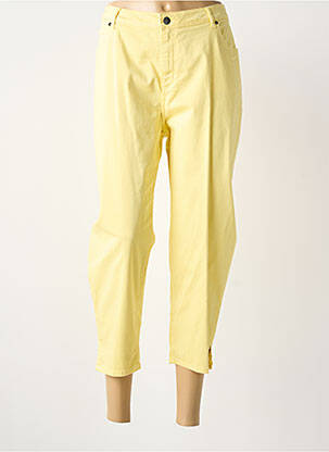 Pantacourt taille normale taille normale jaune FRANCE RIVOIRE femme