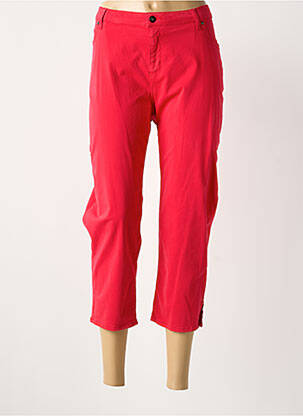 Pantacourt stretch taille normale rose GUY DUBOUIS femme