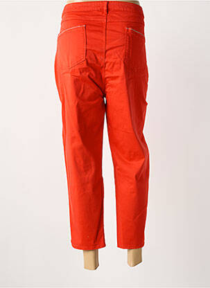 Pantacourt stretch taille normale orange IMPULSION femme