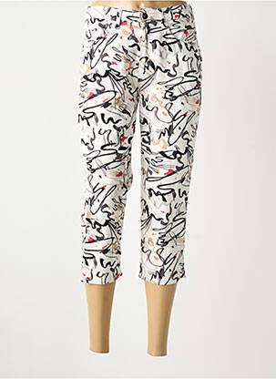 Pantacourt taille basse taille basse blanc GUY DUBOUIS femme