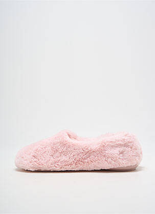 Chaussons/pantoufles bout rond talon plat jusqu'à 3cm rose SOIR ET MATIN femme