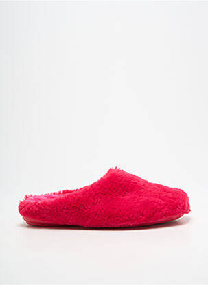 Chaussons/pantoufles bout rond talon plat jusqu'à 3cm rose SOIR ET MATIN femme