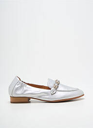 Mocassins matière lisse talon plat jusqu'à 3cm argent MAM'ZELLE femme