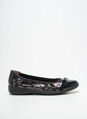 Ballerines matière lisse talon plat jusqu'à 3cm noir INEA femme
