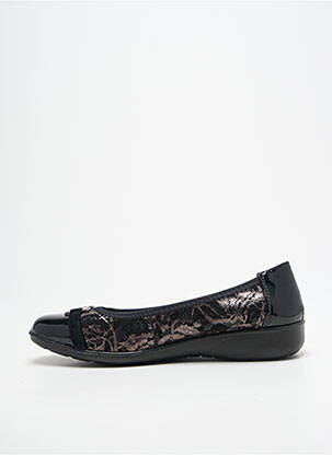 Ballerines matière lisse talon plat jusqu'à 3cm noir INEA femme