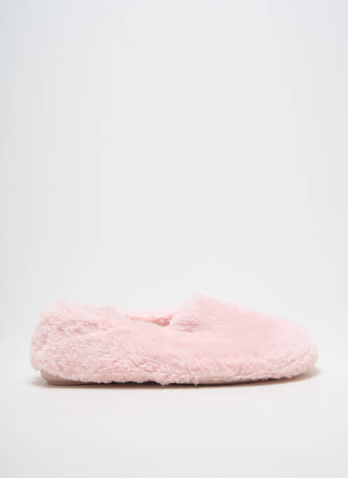 Chaussons/pantoufles bout rond talon plat jusqu'à 3cm rose SOIR ET MATIN femme