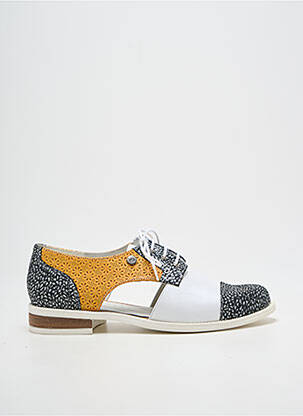 Derbies impression talon plat jusqu'à 3cm jaune INEA femme