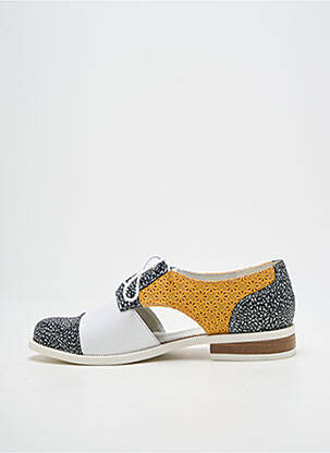 Derbies impression talon plat jusqu'à 3cm jaune INEA femme