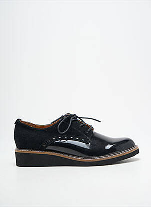 Derbies nubuck talon plat jusqu'à 3cm noir FUGITIVE BY FRANCESCO ROSSI femme
