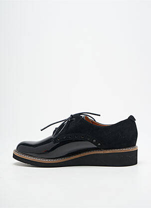 Derbies nubuck talon plat jusqu'à 3cm noir FUGITIVE BY FRANCESCO ROSSI femme