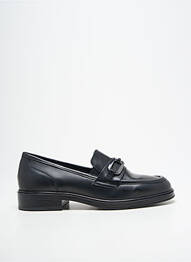 Mocassins tissage satiné talon plat jusqu'à 3cm noir ELUE PAR NOUS femme