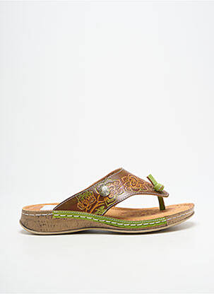 Tongs marron LAURA VITA femme