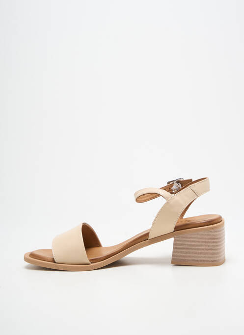 Sandales/Nu pieds beige SANTAFE femme
