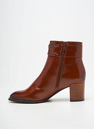 Bottines/boots matière lisse talon de 4 à 6cm marron FUGITIVE BY FRANCESCO ROSSI femme