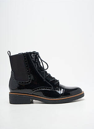 Bottines/boots matière lisse talon plat jusqu'à 3cm noir FUGITIVE BY FRANCESCO ROSSI femme