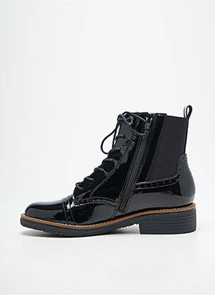 Bottines/boots matière lisse talon plat jusqu'à 3cm noir FUGITIVE BY FRANCESCO ROSSI femme