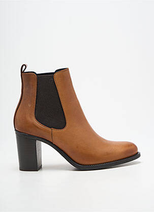 Bottines/boots talon bottier talon de 7 à 9cm marron QOO TUM femme