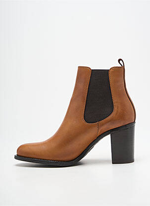 Bottines/boots talon bottier talon de 7 à 9cm marron QOO TUM femme