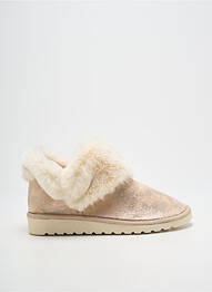 Chaussons/pantoufles tissage satiné talon plat jusqu'à 3cm or SOIR ET MATIN femme