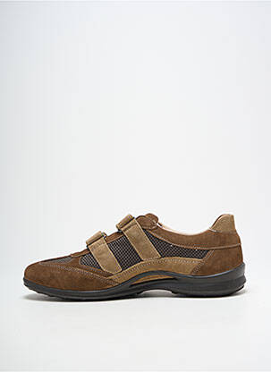 Baskets nubuck bout rond marron GRISPORT homme