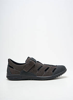 Baskets nubuck bout rond noir GRISPORT homme