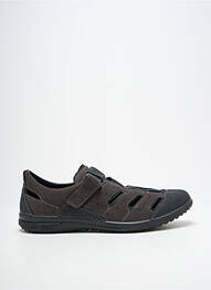 Baskets nubuck bout rond noir GRISPORT homme