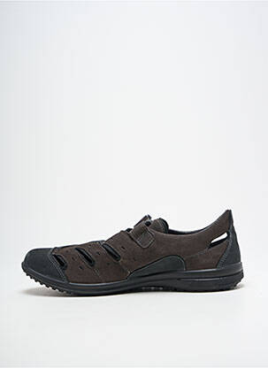 Baskets nubuck bout rond noir GRISPORT homme