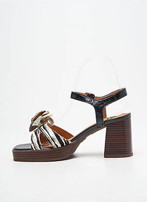 Sandales/nu pieds talon bottier talon de 7 à 9cm noir MAM'ZELLE femme