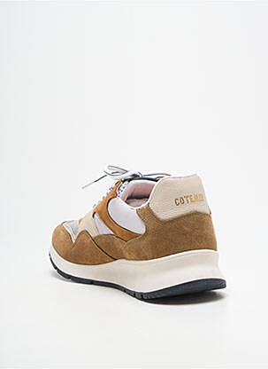 Baskets nubuck bout rond marron COTEMER homme