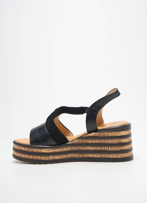 Sandales/Nu pieds noir ELUE PAR NOUS femme