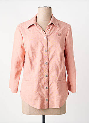 Chemisier coupe cintrée manches 3/4 rose FRANCE RIVOIRE femme