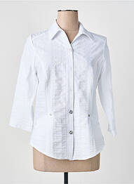 Veste casual col chemisier blanc GUY DUBOUIS femme