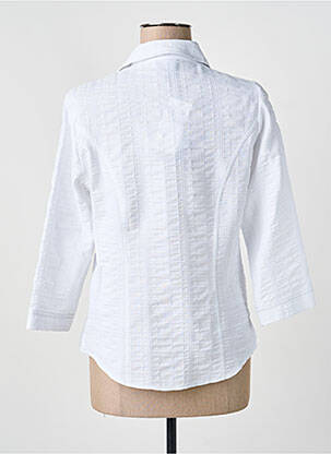 Veste casual col chemisier blanc GUY DUBOUIS femme