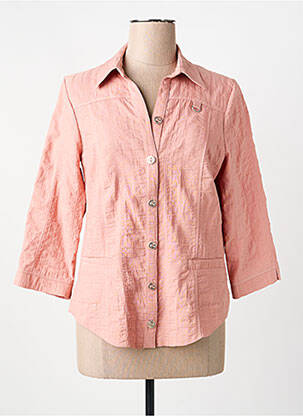 Chemisier coupe cintrée manches 3/4 rose GUY DUBOUIS femme