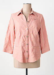 Chemisier coupe cintrée manches 3/4 rose GUY DUBOUIS femme