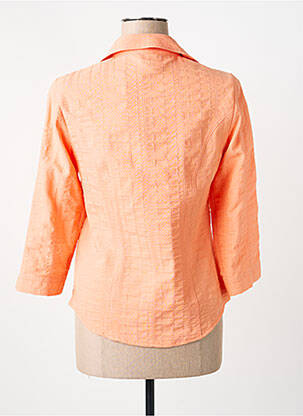 Chemisier coupe cintrée manches 3/4 orange FRANCE RIVOIRE femme